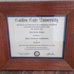 Engraved mahogany frame - Products