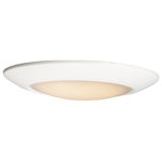 Maxim Lighting - Maxim Lighting 57861WTWT Diverse Direct - 13 Inch 25W 2700K 1 LED Flush Mount - This very compact LED flush mount easily installsDiverse Direct 13 In White White GlassUL: Suitable for damp locations Energy Star Qualified: YES ADA Certified: n/a  *Number of Lights: Lamp: 1-*Wattage:25w PCB Integrated LED bulb(s) *Bulb Included:Yes *Bulb Type:PCB Integrated LED *Finish Type:White