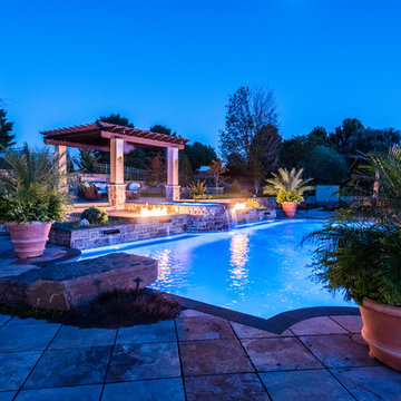 The Ultimate Outdoor Living: Sports Court, Pavilion, Pool, Spa and Pond