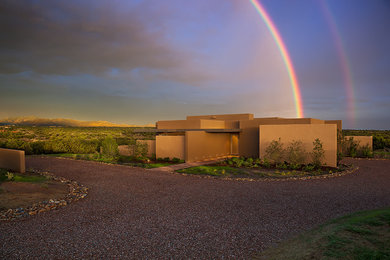 Trendy home design photo in Albuquerque