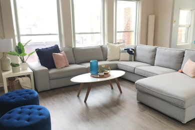 Living room photo in Houston