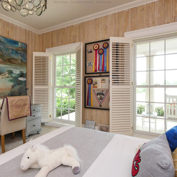 Terrific Bedroom with New White Windows - Renewal by Andersen Georgia