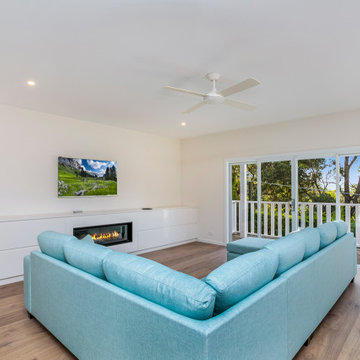 Modern Fireplace in Custom Joinery