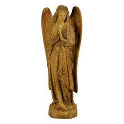 Angels FS8290P 25" Praying Chapel Angel Statue - Garden Statues And Yard Art