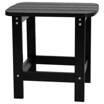 Flash Furniture Charlestown Black Adirondack Side Table JJ-T14001-BLK-GG