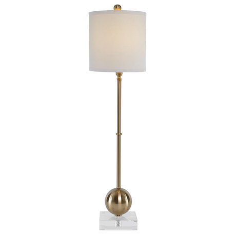 Uttermost Laton Buffet Lamp, Brushed Brass