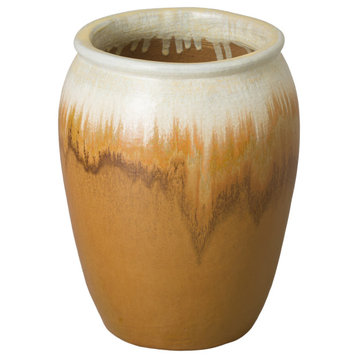 Tall Jar Planter, Amber 16x20