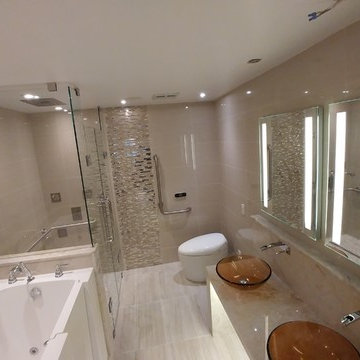Condominium Washroom renovation Handicap accessible