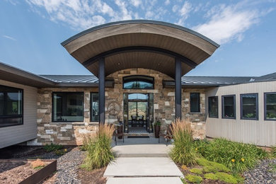 Example of a trendy exterior home design in Salt Lake City