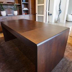 Waterfall Desk - Desks And Hutches