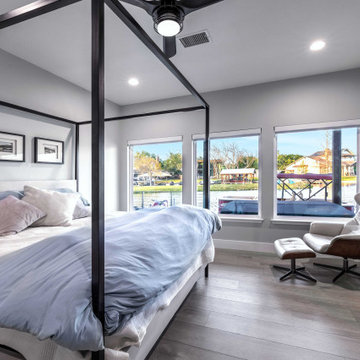 Primary Bedroom with Lake LBJ Views and Canopy Bed