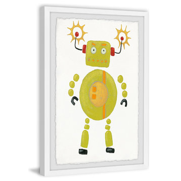 "Magnetic Robot" Framed Painting Print, 24"x36"