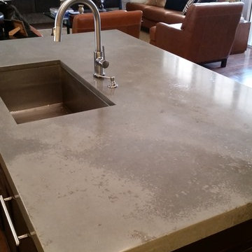 Raw Concrete Look - Kitchen Island