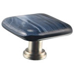 Glass Storm Studios - Night Clouds Handmade Glass, Knob - Tumbling clouds against a night black background. All our products are handmade to order. Variations in color and pattern are part of their charm. Important: Do not use an electric drill or electric screwdriver.