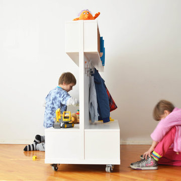 Mobile wardrobes for kindergartens and schools