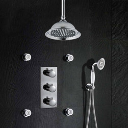 Lima-Thermostatic-Shower-System with concealed mixer - Showerheads And Body Sprays