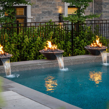 A Multilevel Backyard Oasis