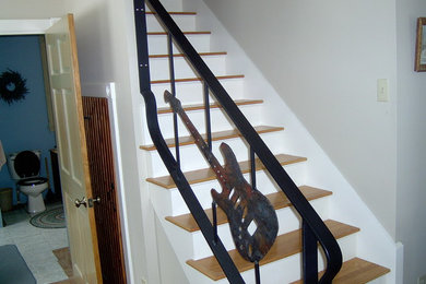 Inspiration for a staircase remodel in Portland Maine