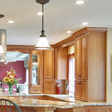 Pendant lighting is subtle and adds charm