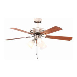 Hampton Bay - Hampton Bay Sinclair 44 in. Brushed Nickel Ceiling Fan - Ceiling Fans