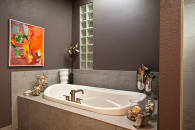 Example of a trendy bathroom design in Denver