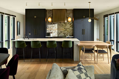Inspiration for a contemporary kitchen remodel in Minneapolis