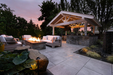 Patio - contemporary patio idea in Seattle