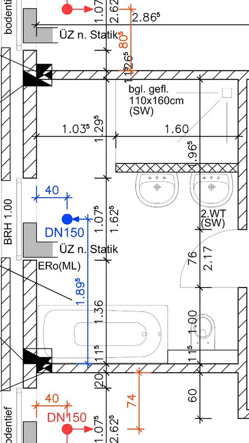 Eure Meinung zu unseren Badezimmer Grundriss