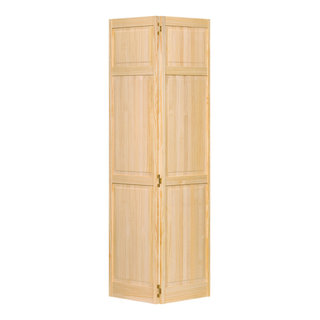 Closet Door Bi-fold Traditional Six Panel Solid Core Unfinished 80"x28" -  Transitional - Interior Doors - by In and Out Home | Houzz