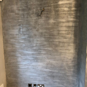 Fireplace feature wall