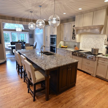 Elegant Transitional "L Shaped" Kitchen in Wheaton by Adam Hartig AKBD