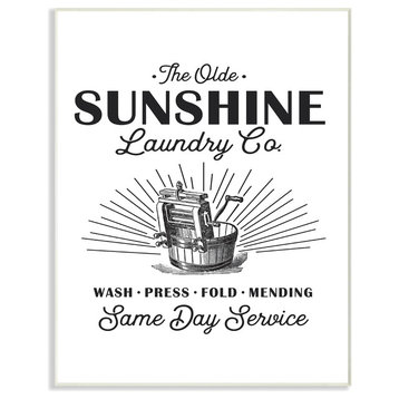 Olde Sunshine Laundry Co Vintage Sign, 10"x15", Wall Plaque Art