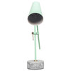 18 Desk Lamp With Marble Base, Mint Green