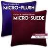 Reversible Cover Throw Pillow, 2 Piece, Mauve Purple, 20x20, Fiber Fill