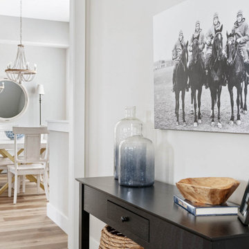 Transitional Bungalow with Notre Dame Accents