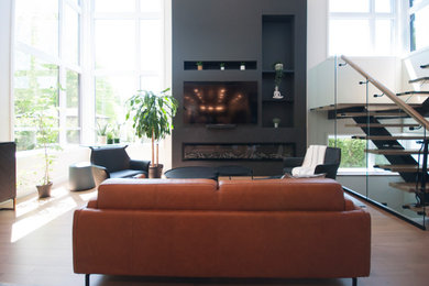Example of a living room design in Montreal
