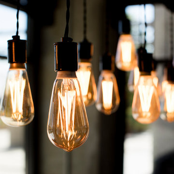 Edison bulb chandelier