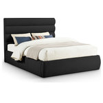 Meridian Furniture - Adam Upholstered Bed, Black, Queen, Boucle Fabric - Indulge in the allure of the Black Boucle Fabric Adam Queen Bed by Meridian Furniture. Its captivating design and luxurious Black Boucle Fabric elevate any space with effortless elegance. Crafted with precision and durability in mind, this stunning piece becomes the focal point of gatherings, fostering moments of connection and warmth. Embrace sophistication and style with the Adam Queen Bed, a testament to exquisite taste and timeless beauty.