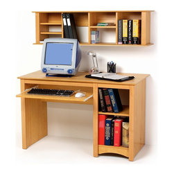Prepac Small Wood Computer Desk in Maple - Desks And Hutches