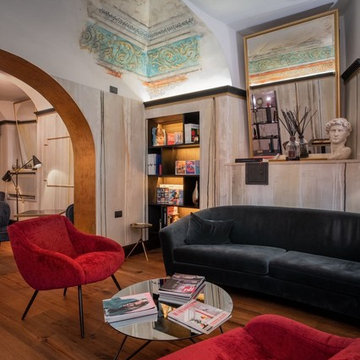 Salotto nella hall del Relais Orso(Roma)