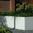 Adezz Aluminium Planter, Black Grey, Florida Trough, 200x50x60cm