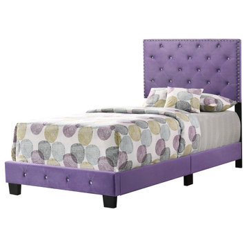 Suffolk Full Bed, Purple, Twin