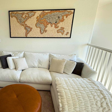 Original World Map Design - Marble Mosaic Tile For Kitchen Backsplash - Mesh Bac