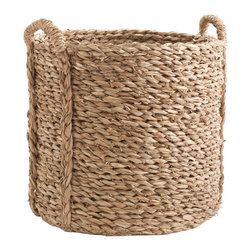 Large Woven Seagrass Basket - Baskets