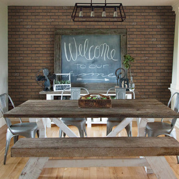 ClassicBrick - Faux Brick Dining Room Feature Wall - Antique