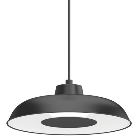 Volume Lighting V2124 14"W LED Pendant - Black