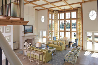 Family room - transitional family room idea in Birmingham