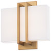 Downton 11" LED Wall Light 3-CCT, Aged Brass