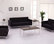 Hercules Lacey Series Contemporary Black Leather Sofa with Steel Frame