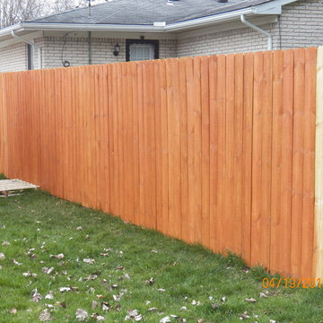 Semi-Privacy Pressure Treated Fence Chesterfield Michigan 48047
